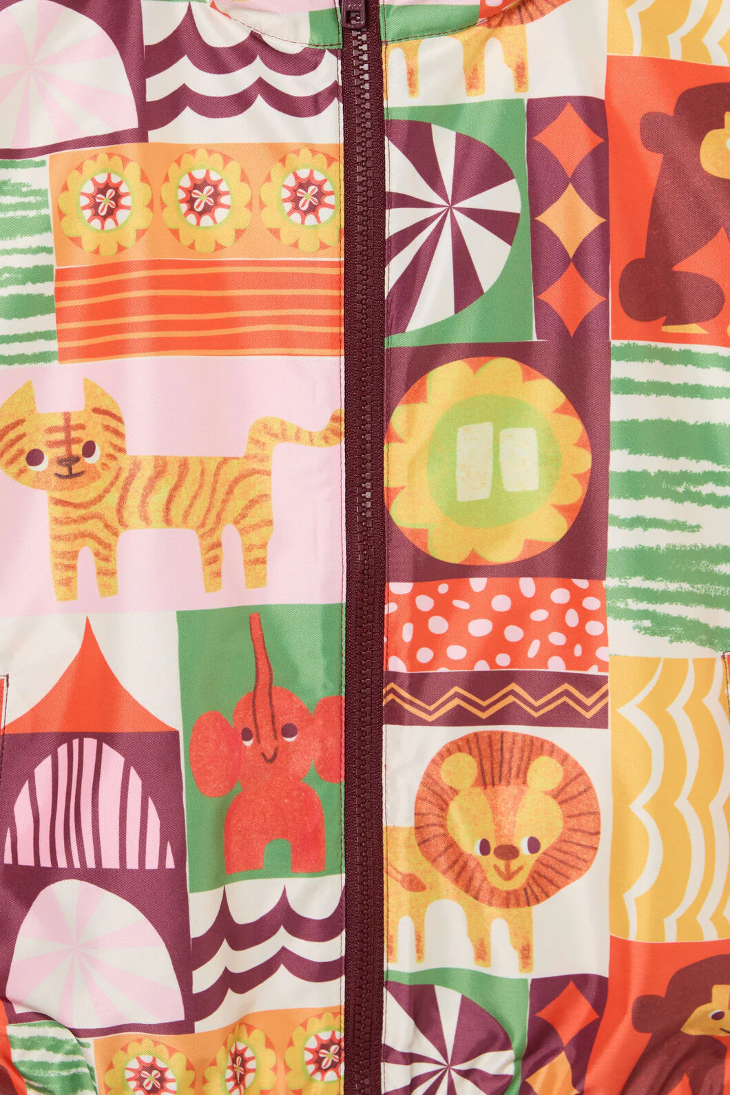 Abstract Circus Kids Raincoat - Image 4