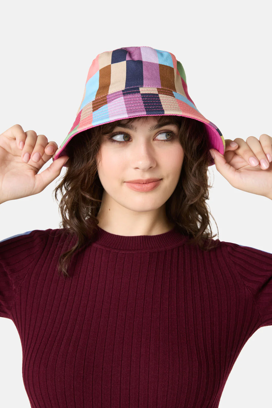 Arty Check Bucket Hat