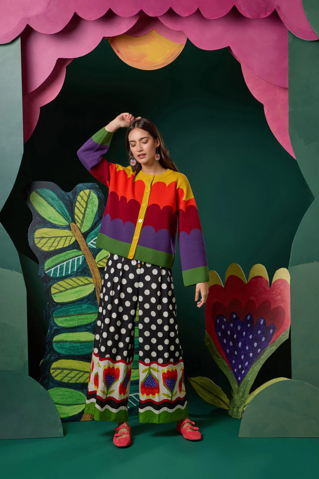 Blooming Daisy Print Pant