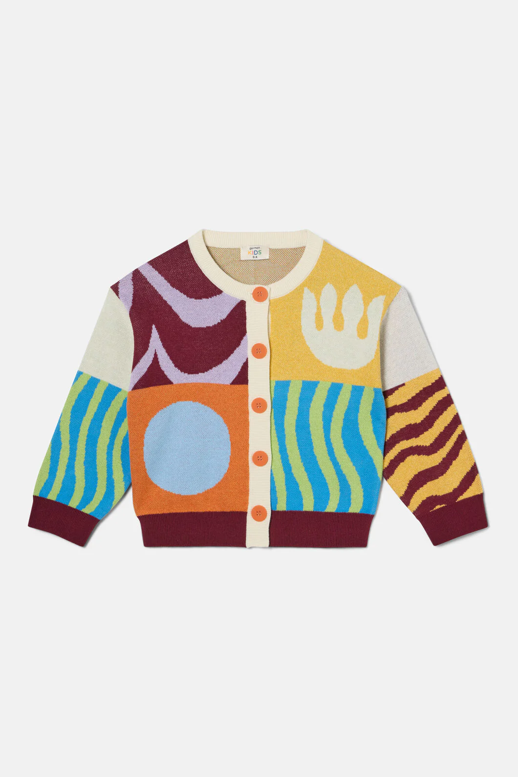Bold Shapes Kids Cardigan - Image 2