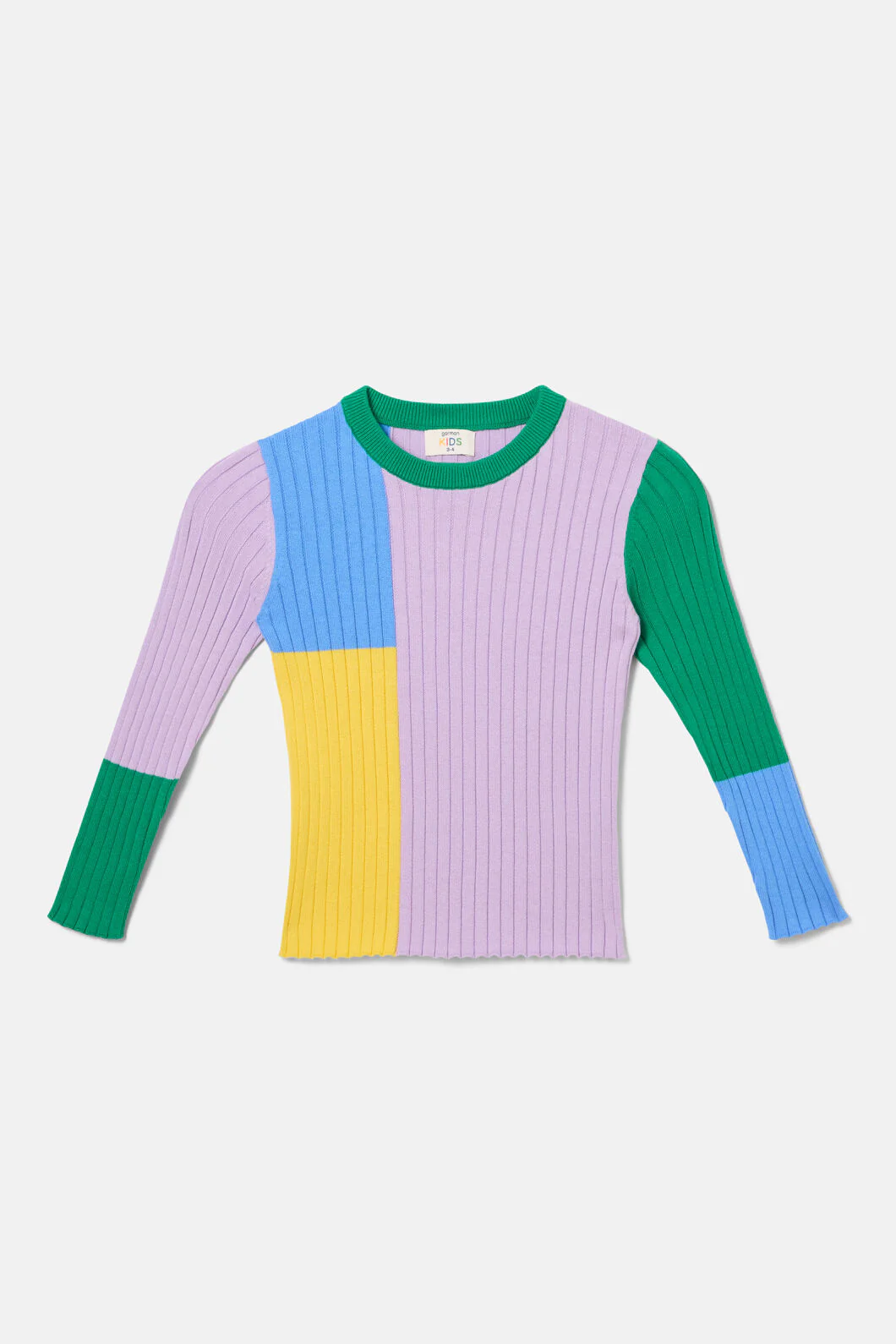 Colour Block Kids Knit Top - Image 2