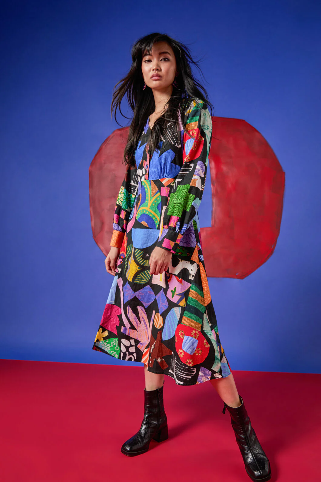 Crafternoon V-Neck Dress