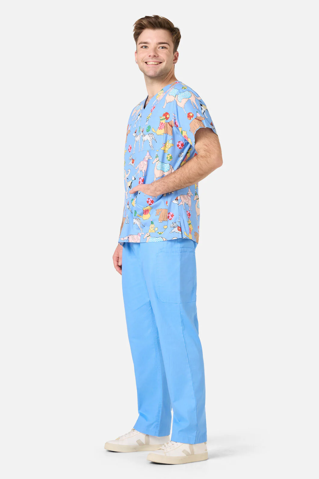 Dog Picnic Top & Pant Scrub Set - Image 2