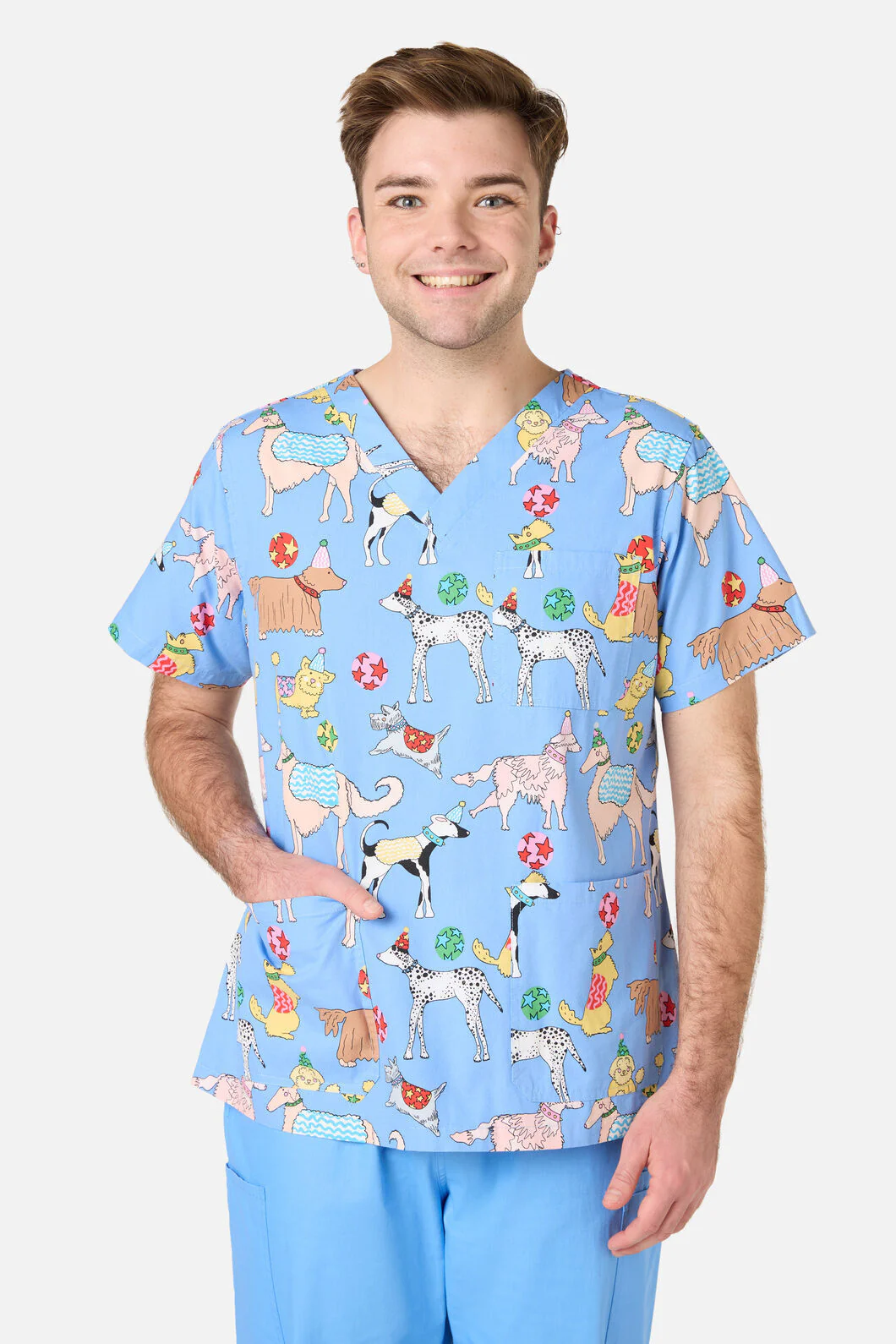 Dog Picnic Top & Pant Scrub Set - Image 4