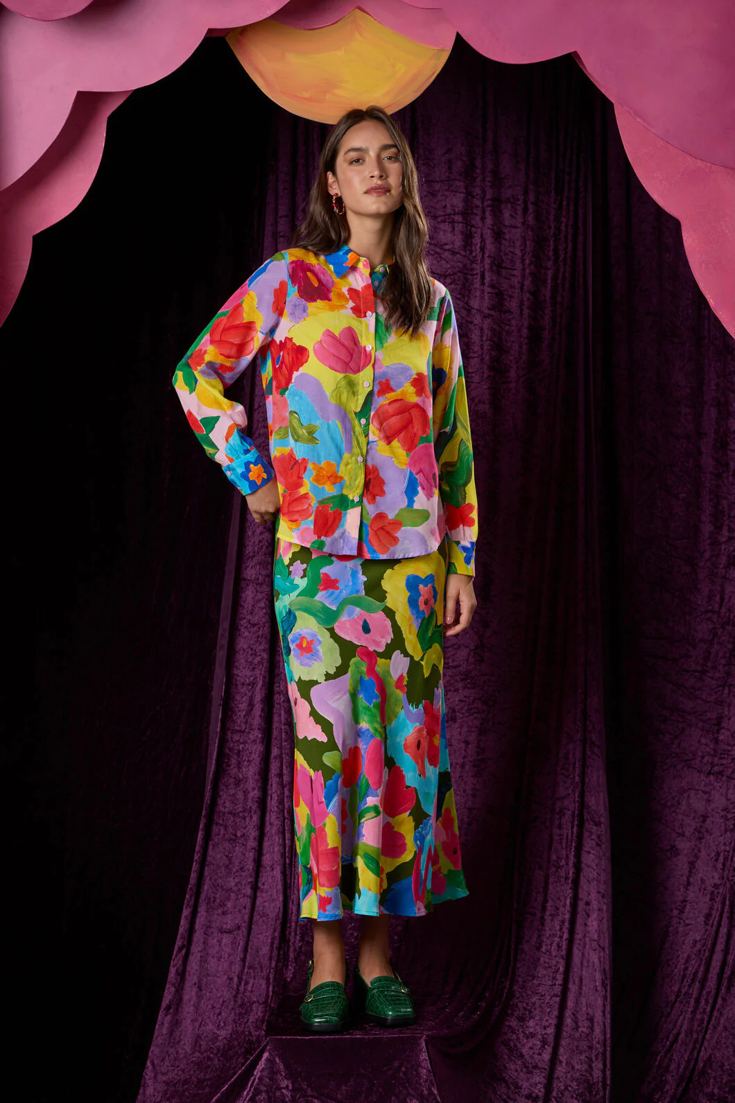Expressionist Slip Skirt