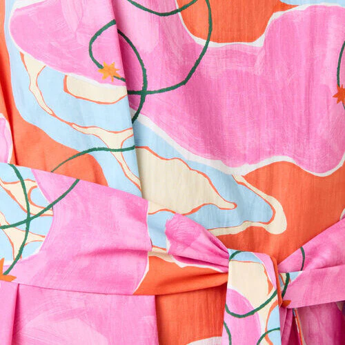 Fleur Rosa Print Midi Dress - Image 7