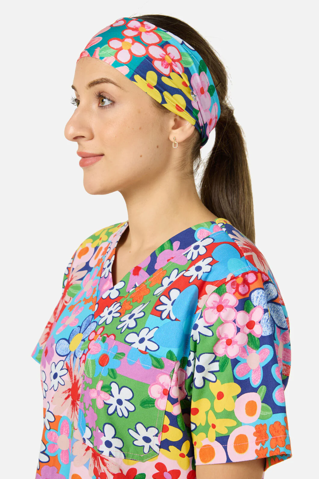 Floral Field Scrub Headband