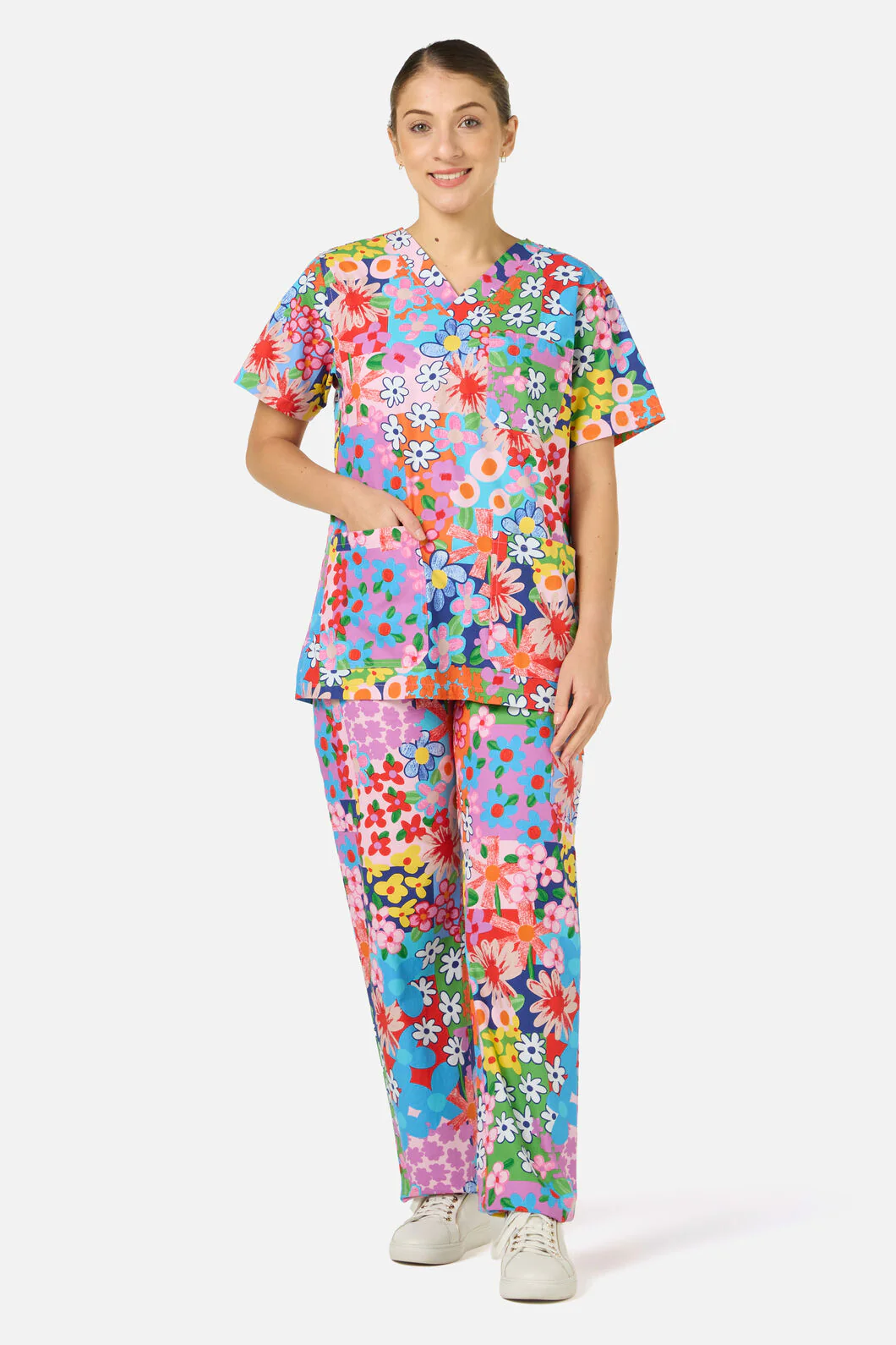 Floral Field Scrub Set