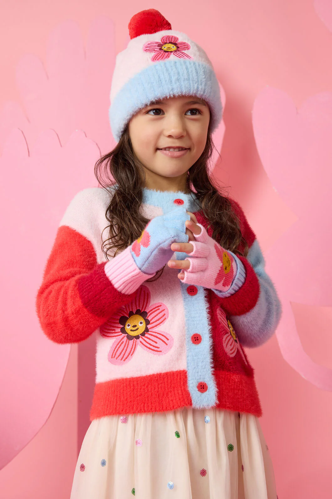 Floral Kids Beanie - Image 2