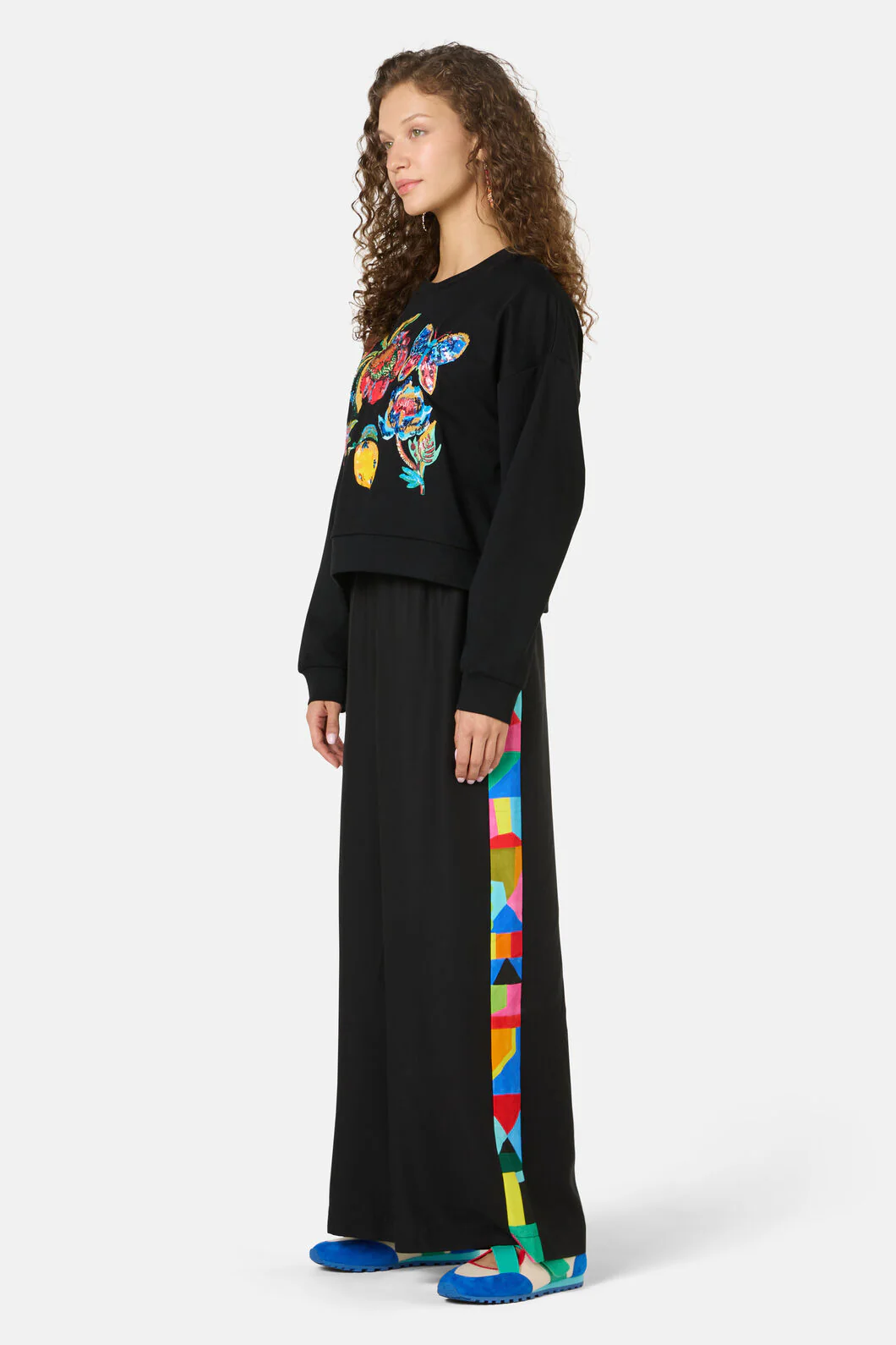 Floral Symphony Embroidered Sweater - Image 3