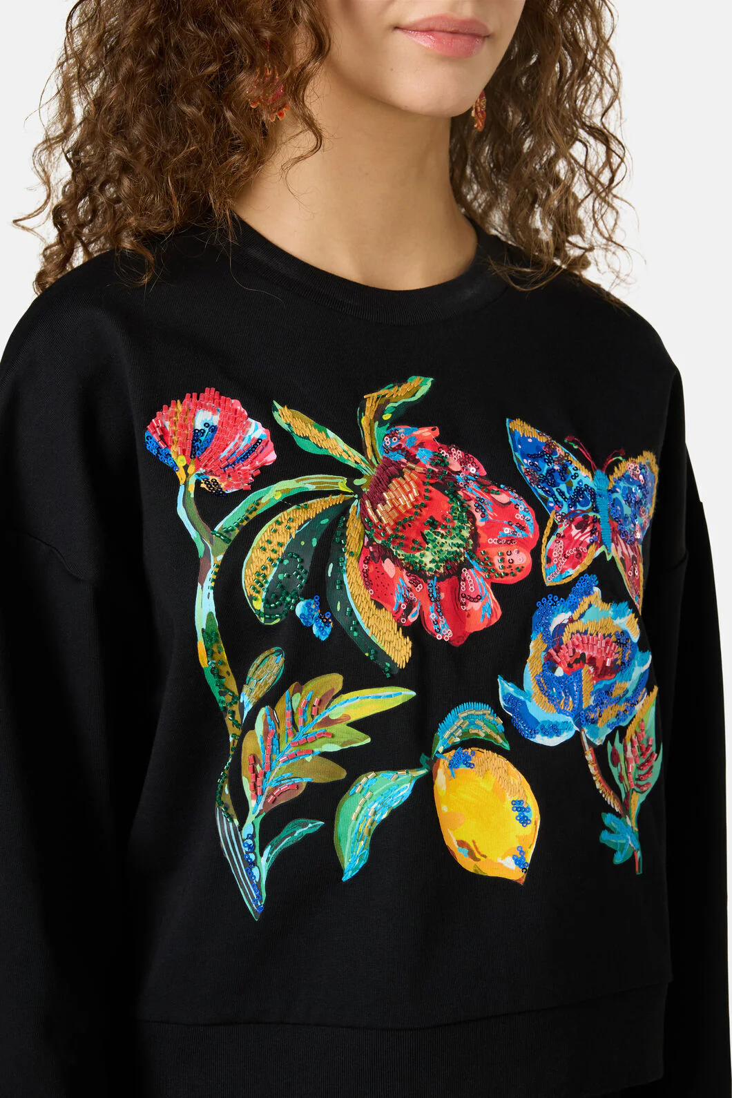 Floral Symphony Embroidered Sweater - Image 5