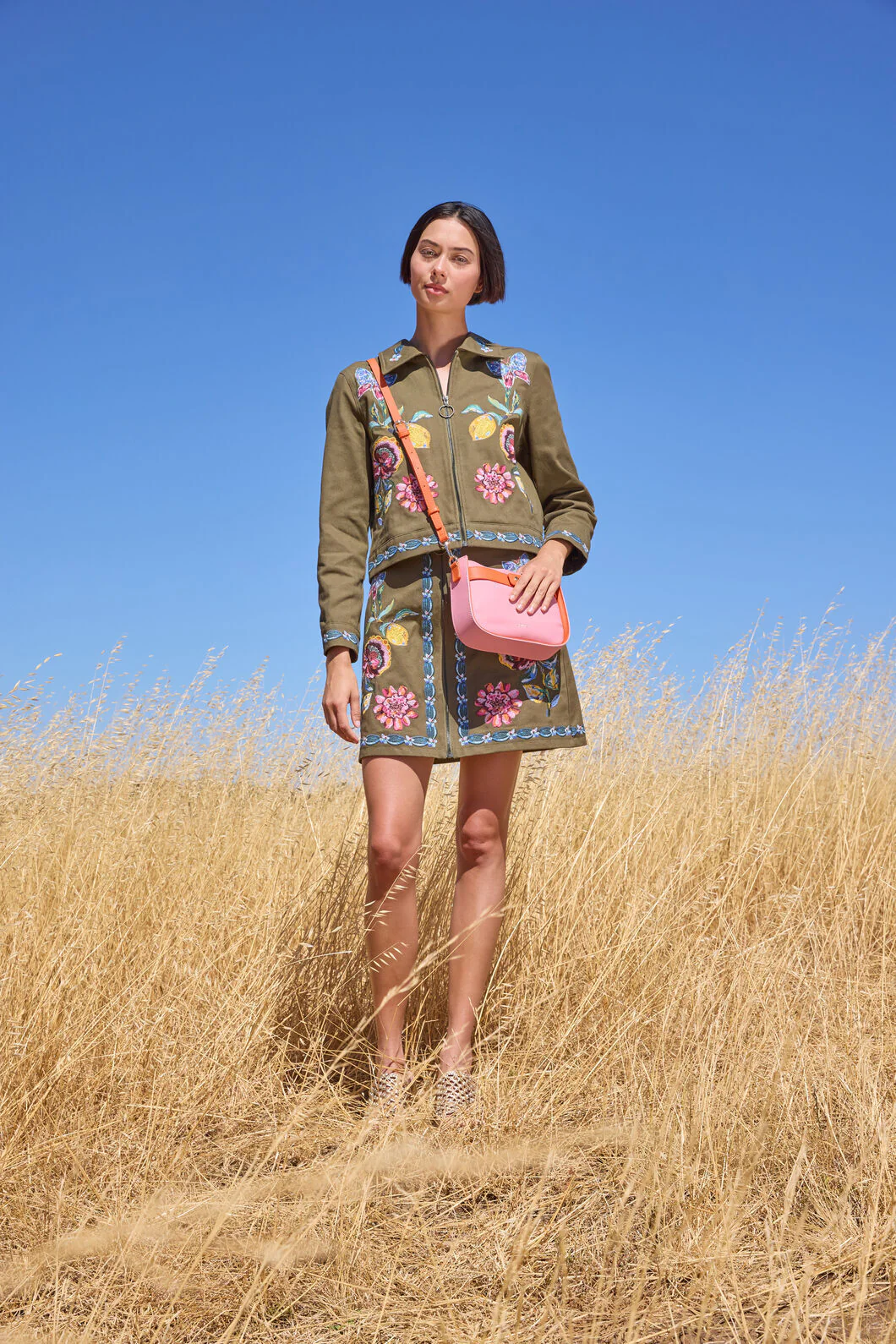 Floral Symphony Twill Jacket