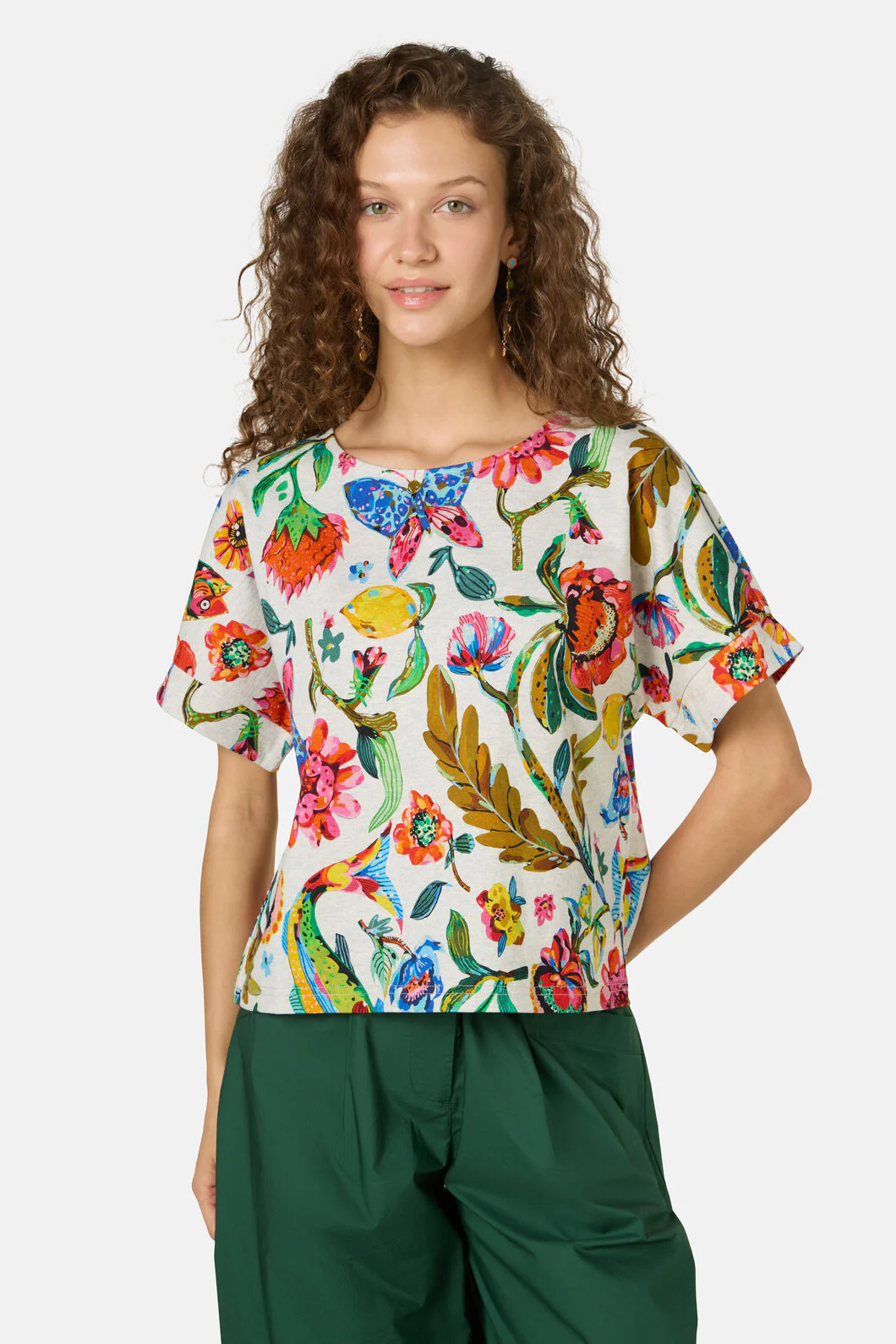 Floral Symphony Yardage Tee