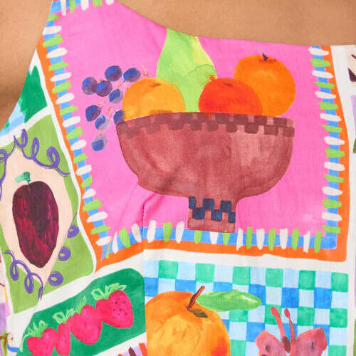 Fruit Party Print Long Dress - Image 8