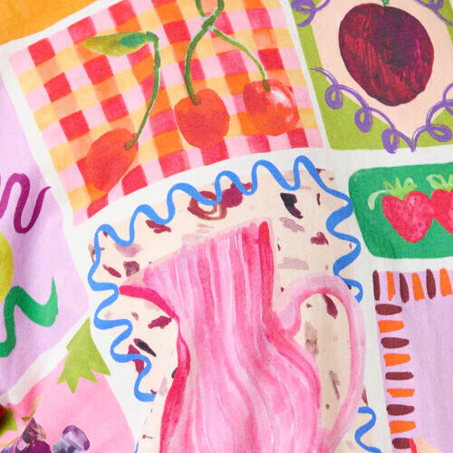 Fruit Party Print Oversized Tee - Image 6