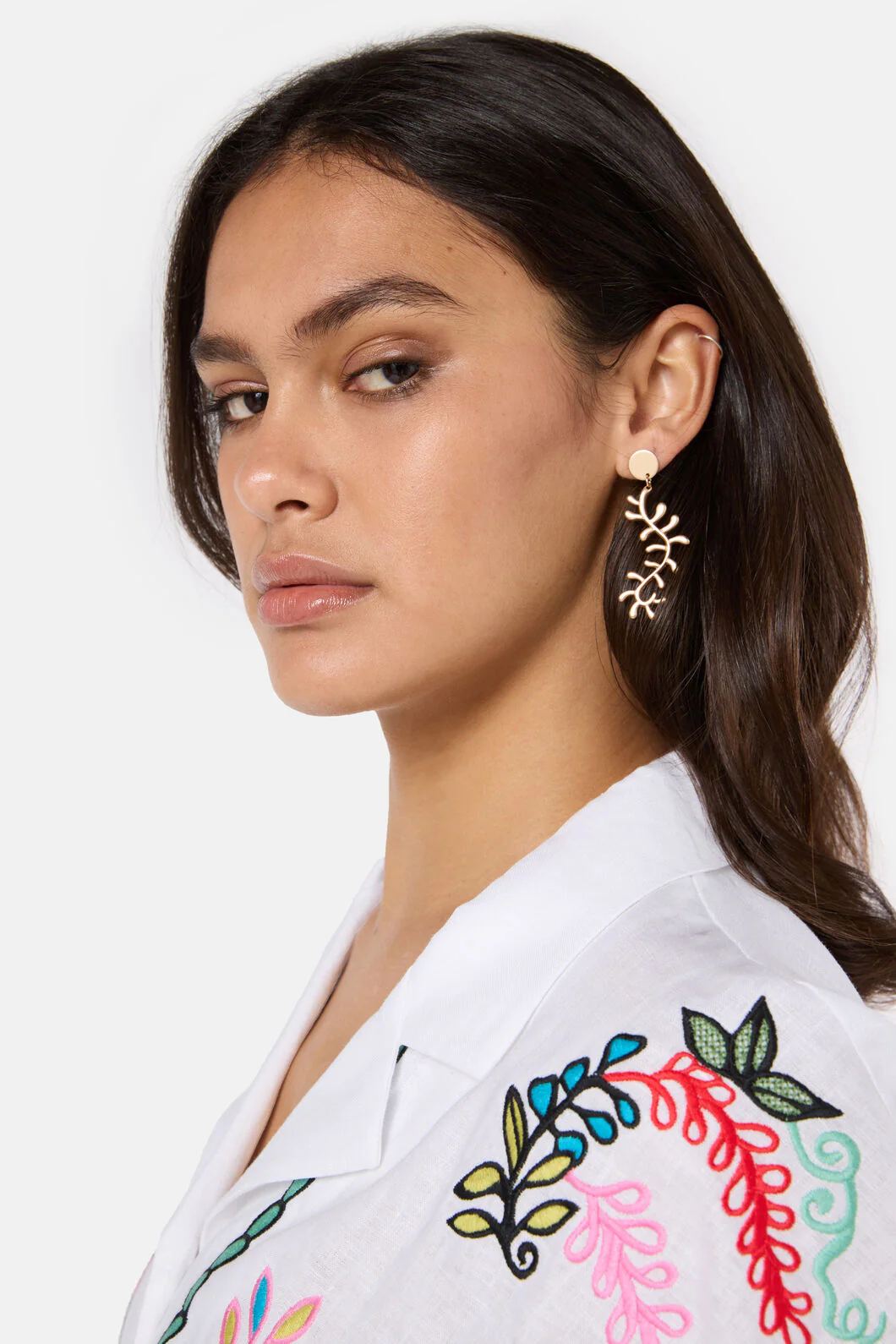 Gold Vine Earrings