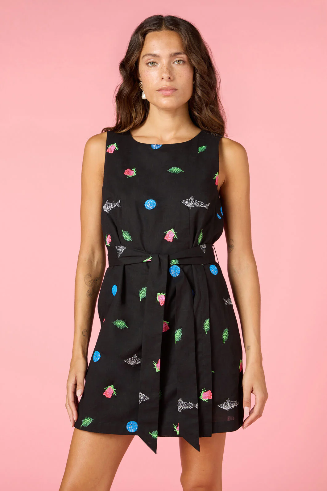 Gone Fishing Print Playsuit