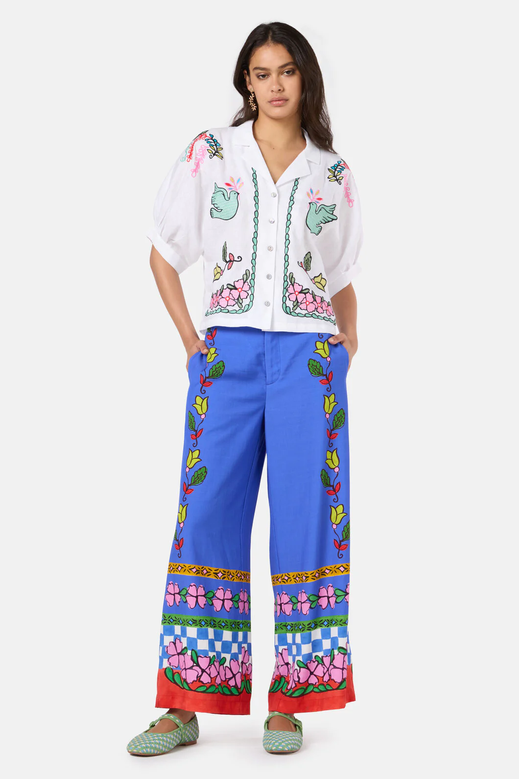 Good Fortune Embroidered Shirt - Image 2