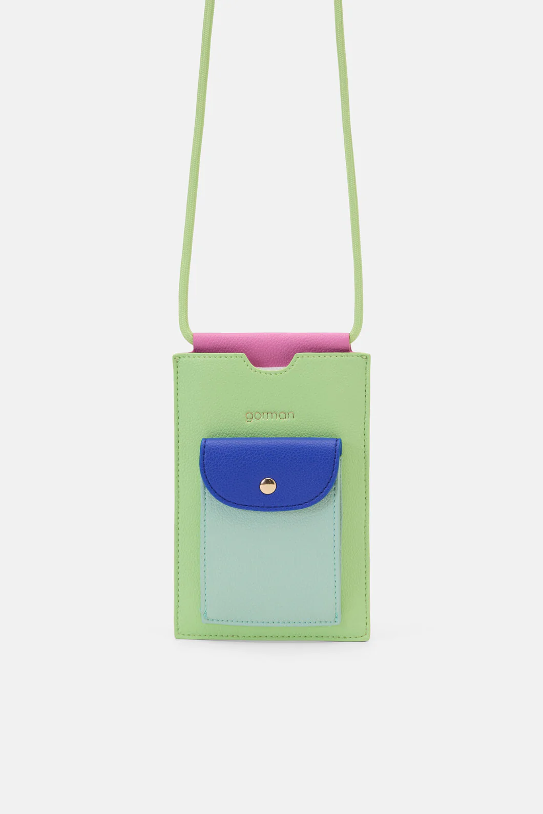 Green Colour Block Phone Bag - Image 2