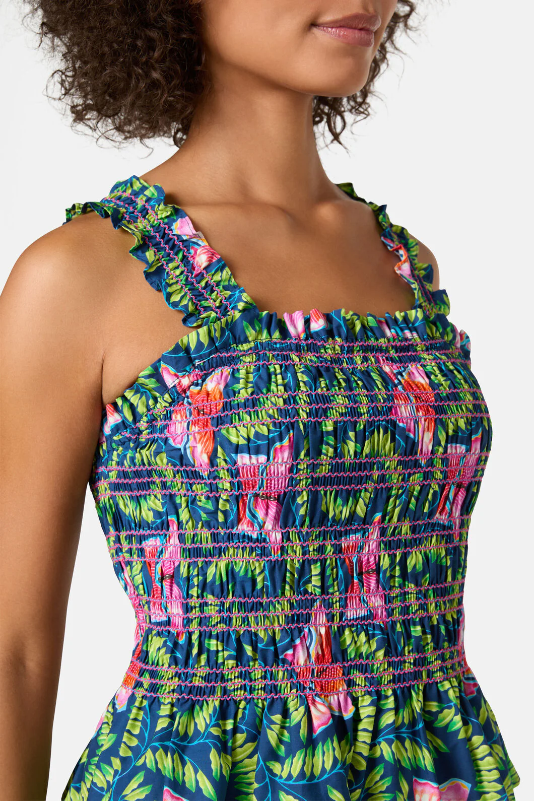 In Secret Ruched Print Tank - Image 5