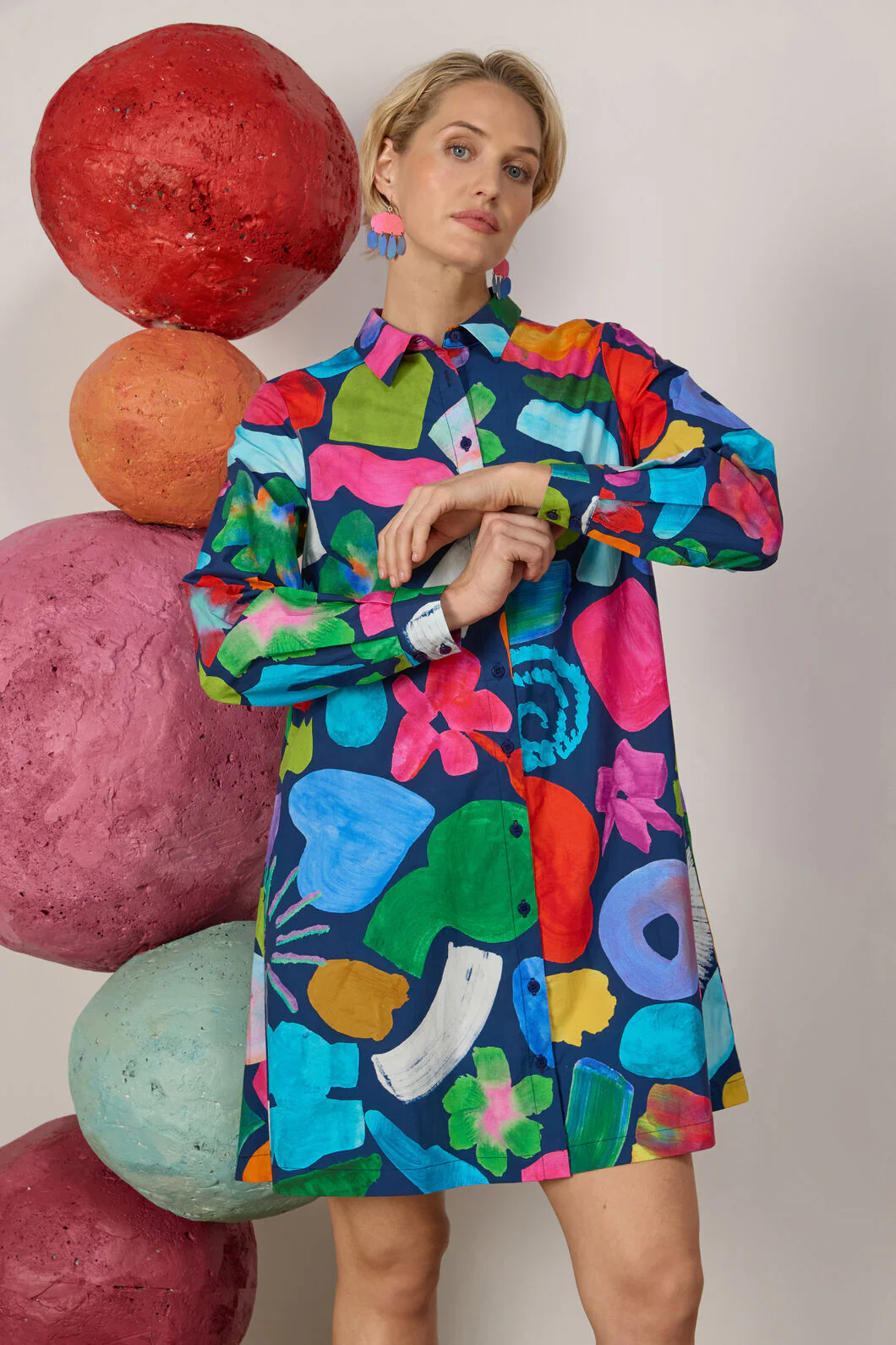 Jumble Shirt Dress - Image 3