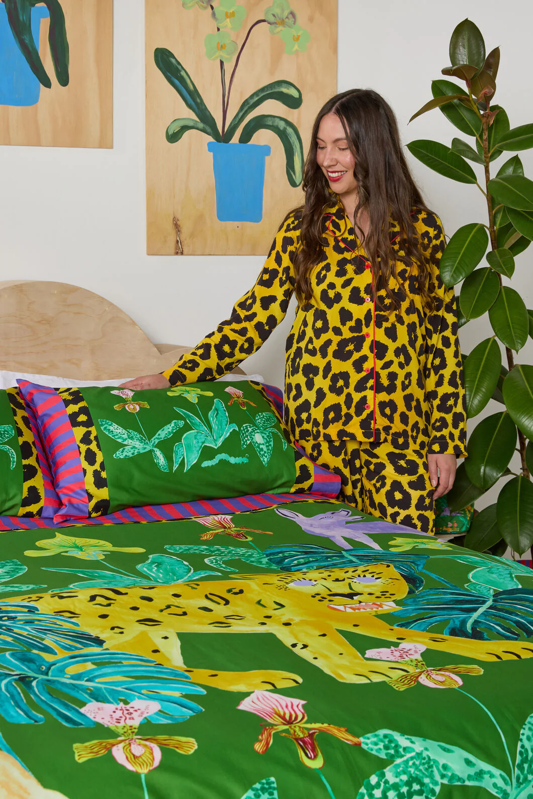Leopard Long PJ Set
