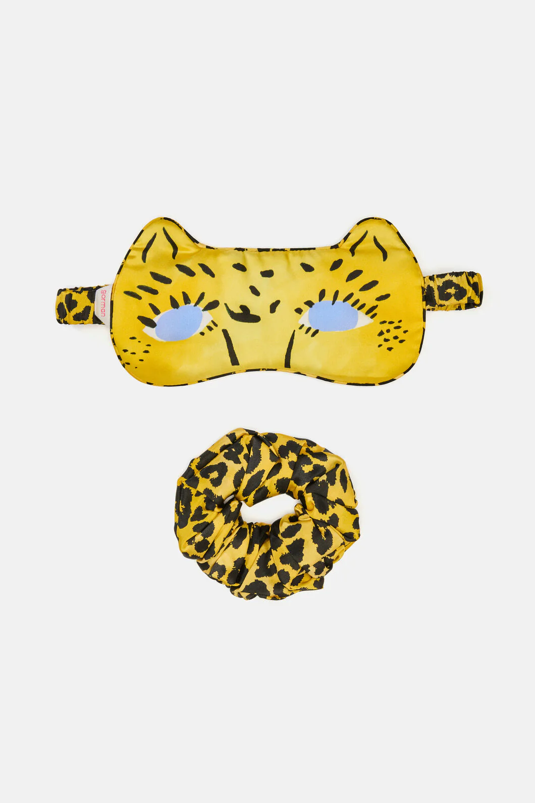 Leopard Silk Eye Mask And Scrunchie set - Image 4