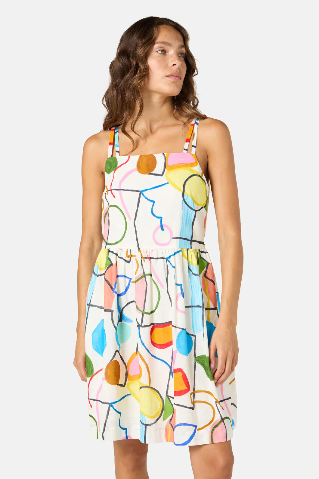Line And Dandy Print Dress