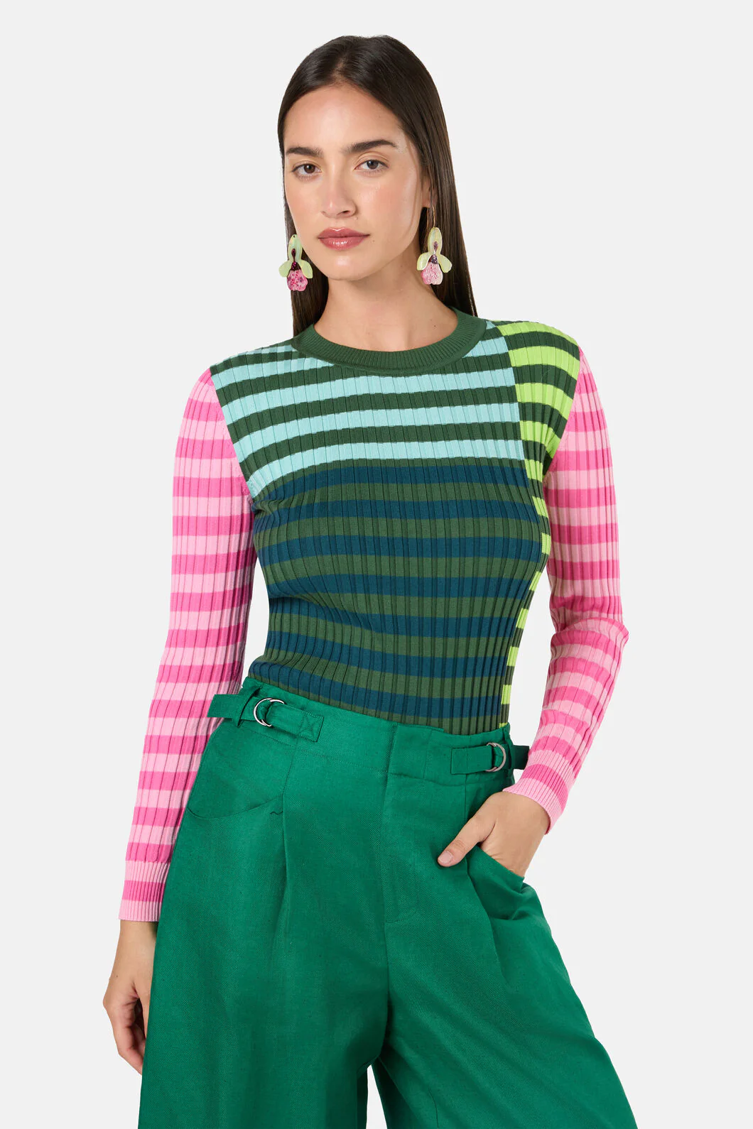 Linea Stripe Knit Top