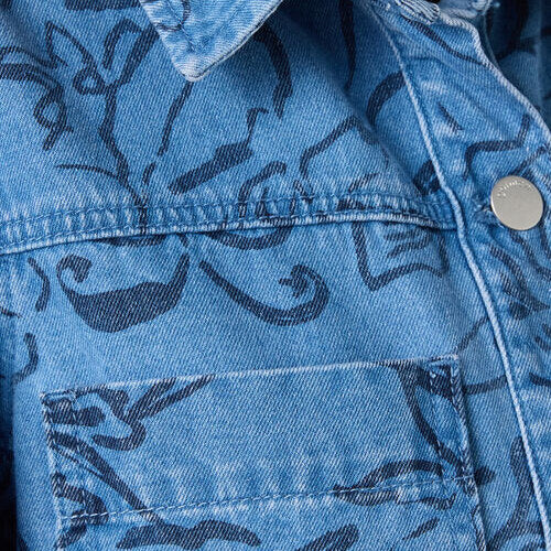 Linework Denim Jacket - Image 7