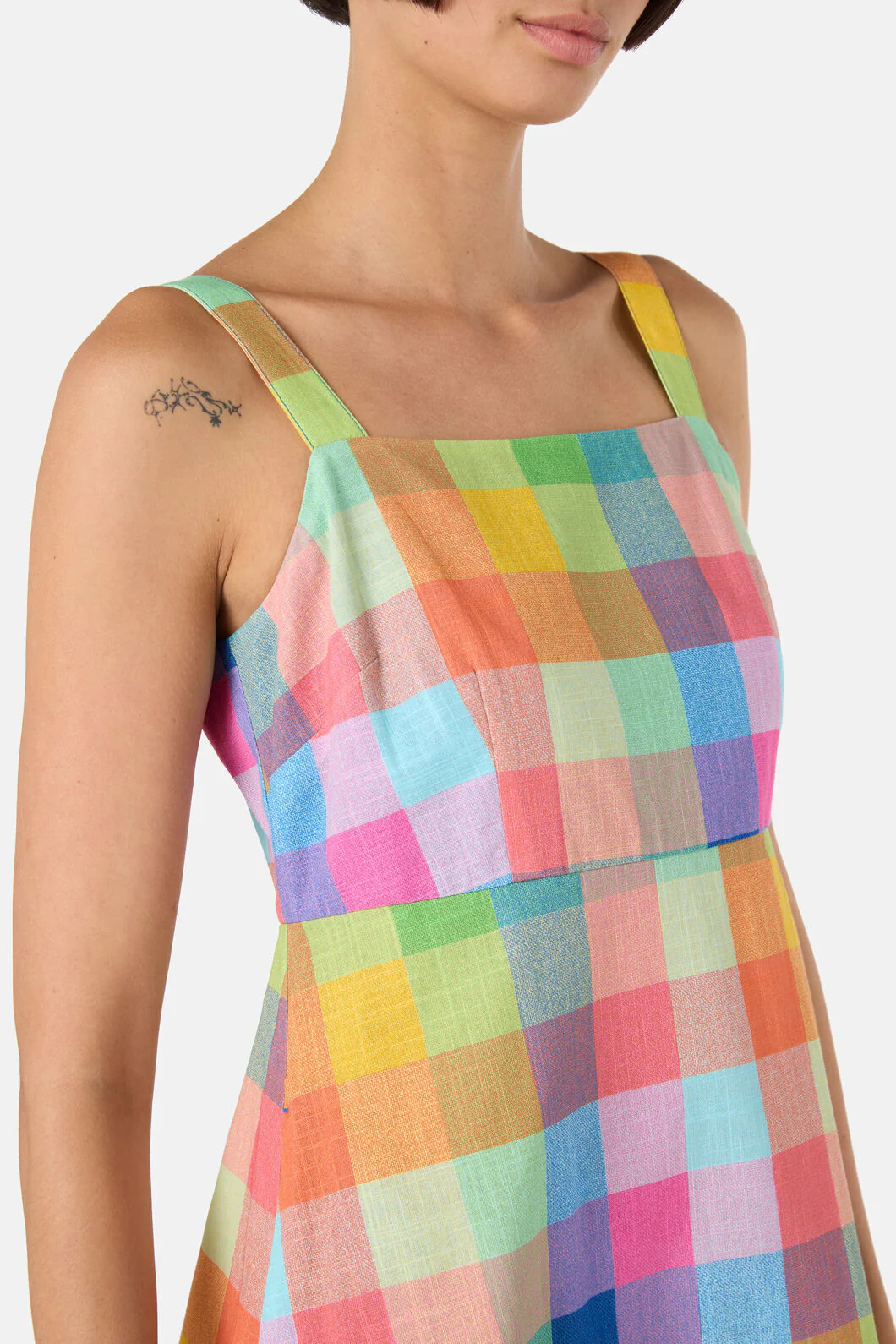 Little Checks Midi Dress - Image 5