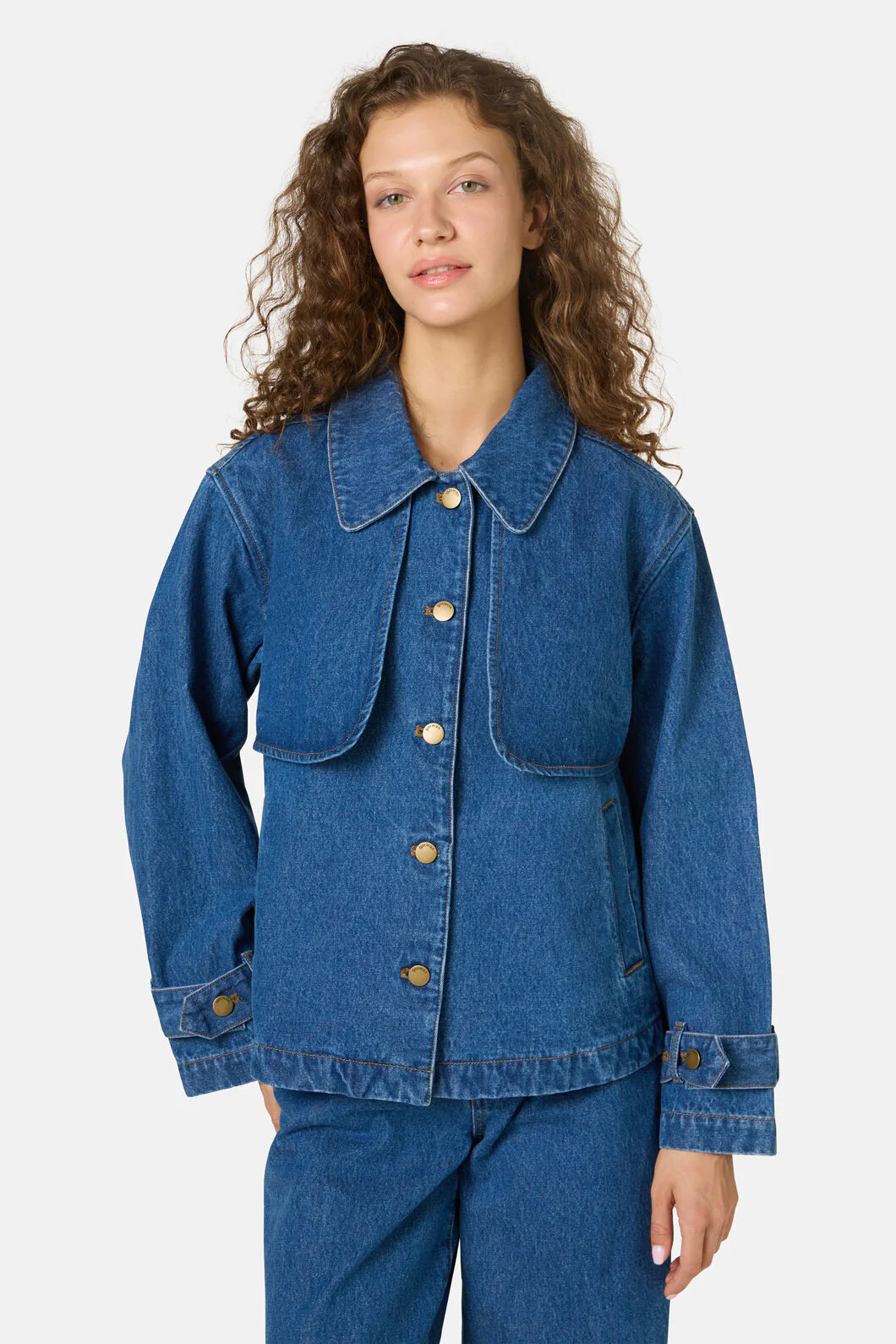 Margaux Cropped Denim Jacket