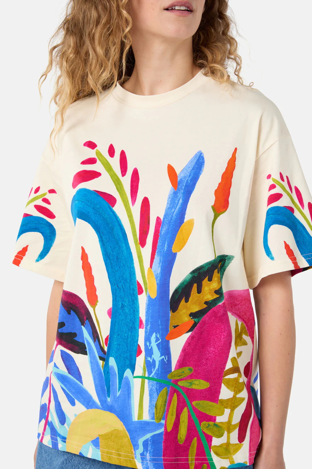 Night Garden Oversized Tee - Image 5