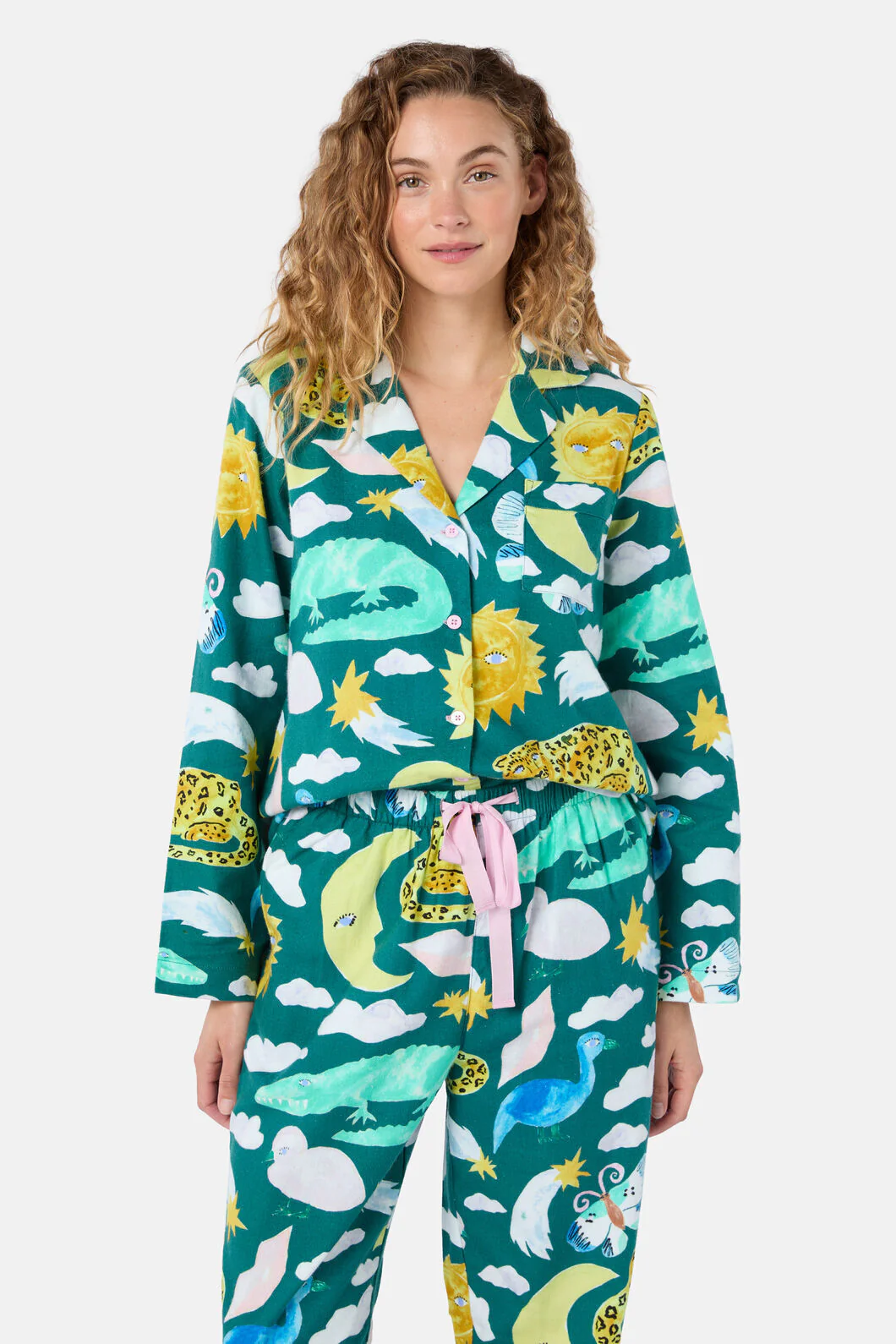 Night Zoo Long PJ Set - Image 6