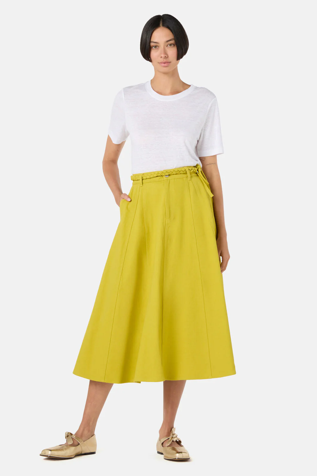 Olive Garden Denim Skirt