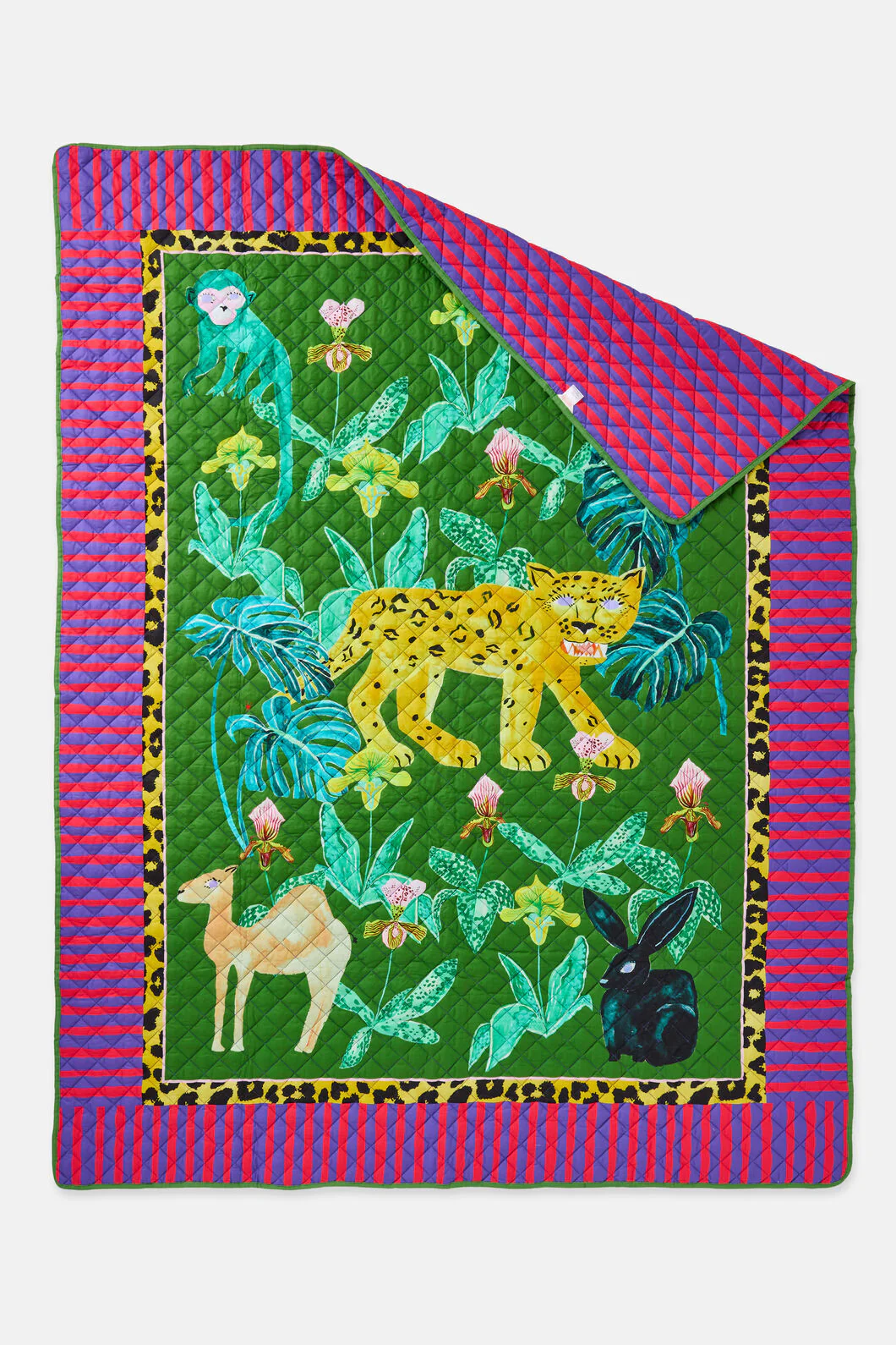 Orchid Safari Quilted Coverlet Q/K - Image 3