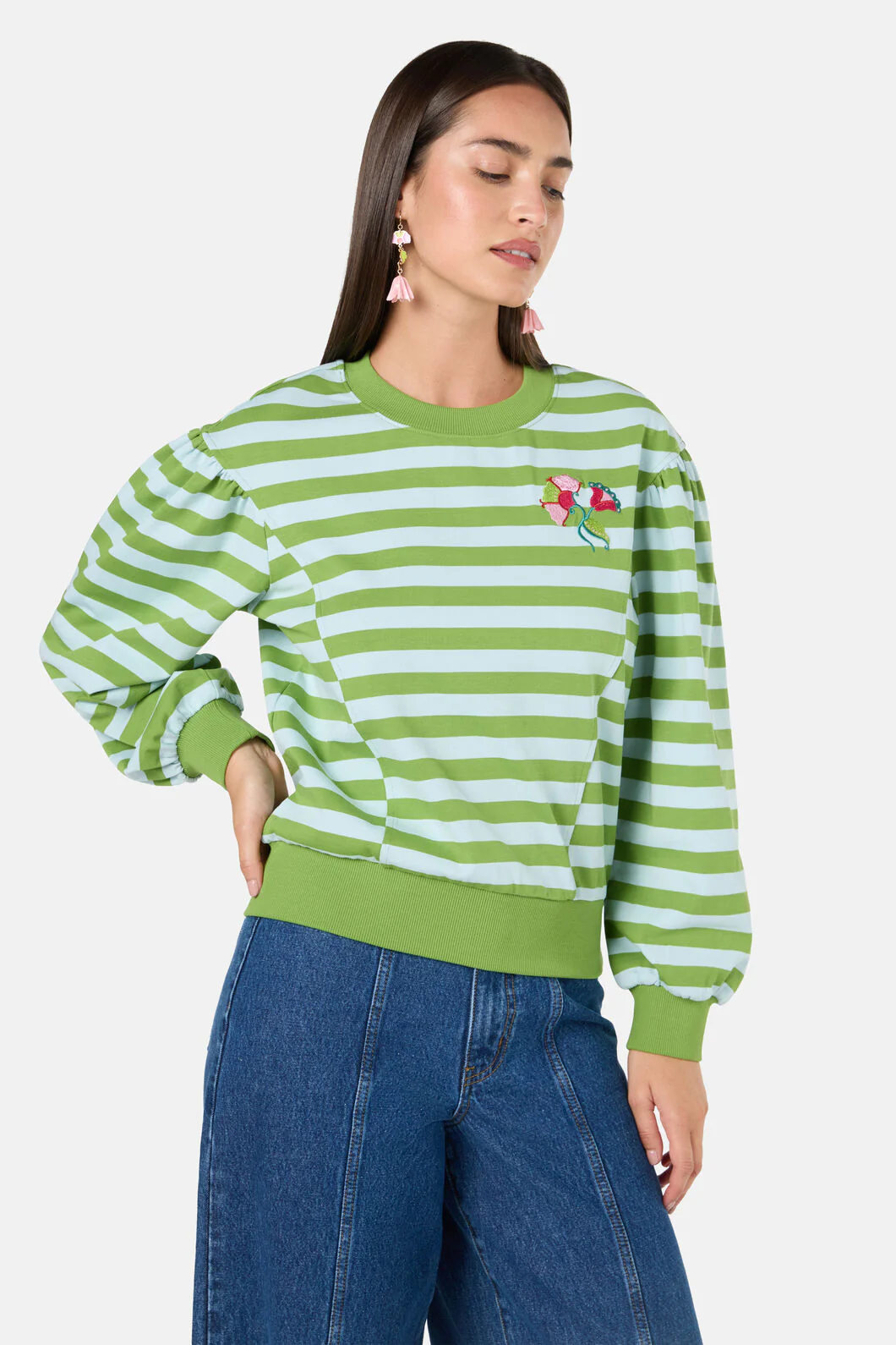 Paisley Stripe Sweater
