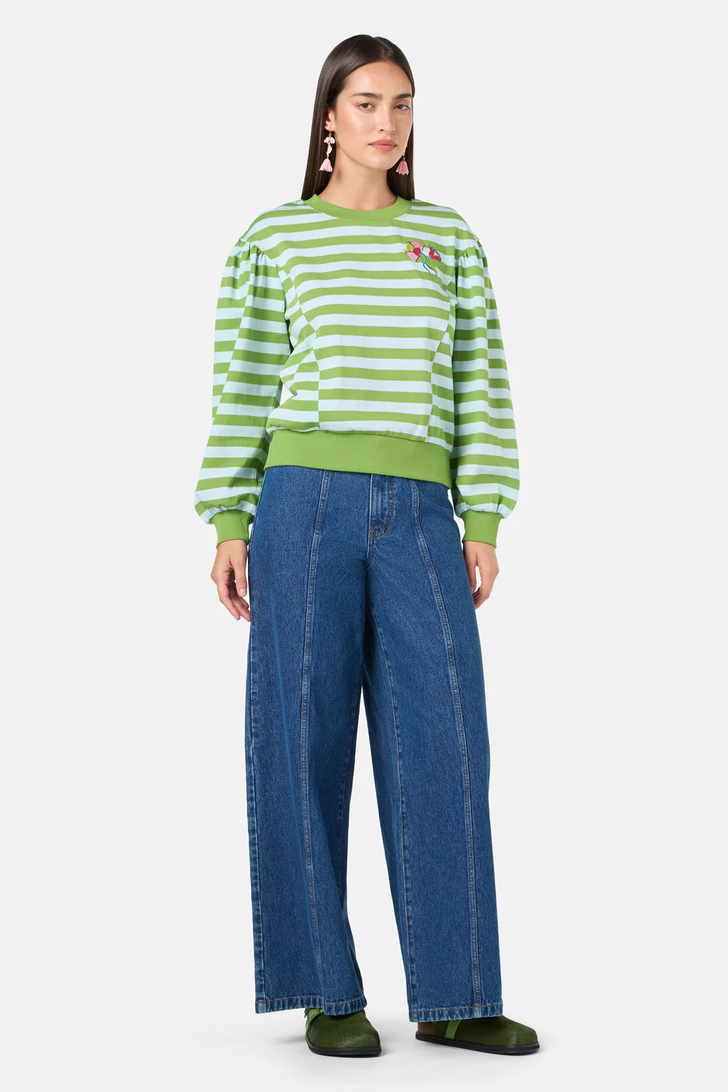 Paisley Stripe Sweater - Image 2
