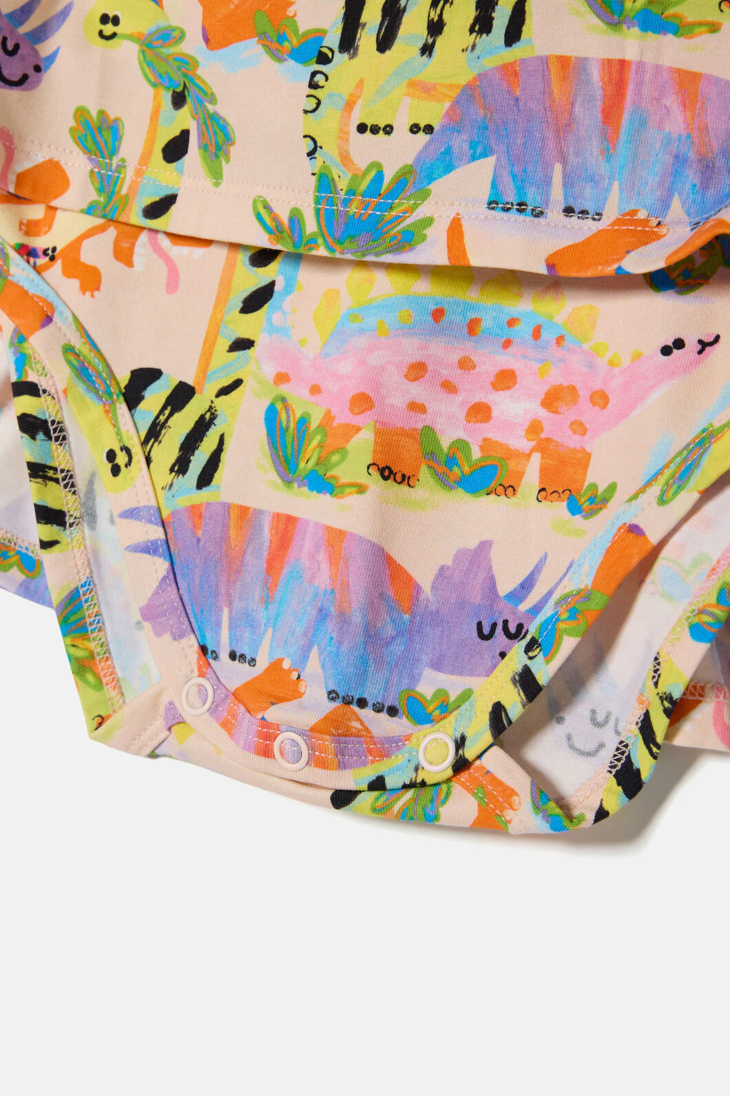 Pretty Dino Baby Dress - Image 3