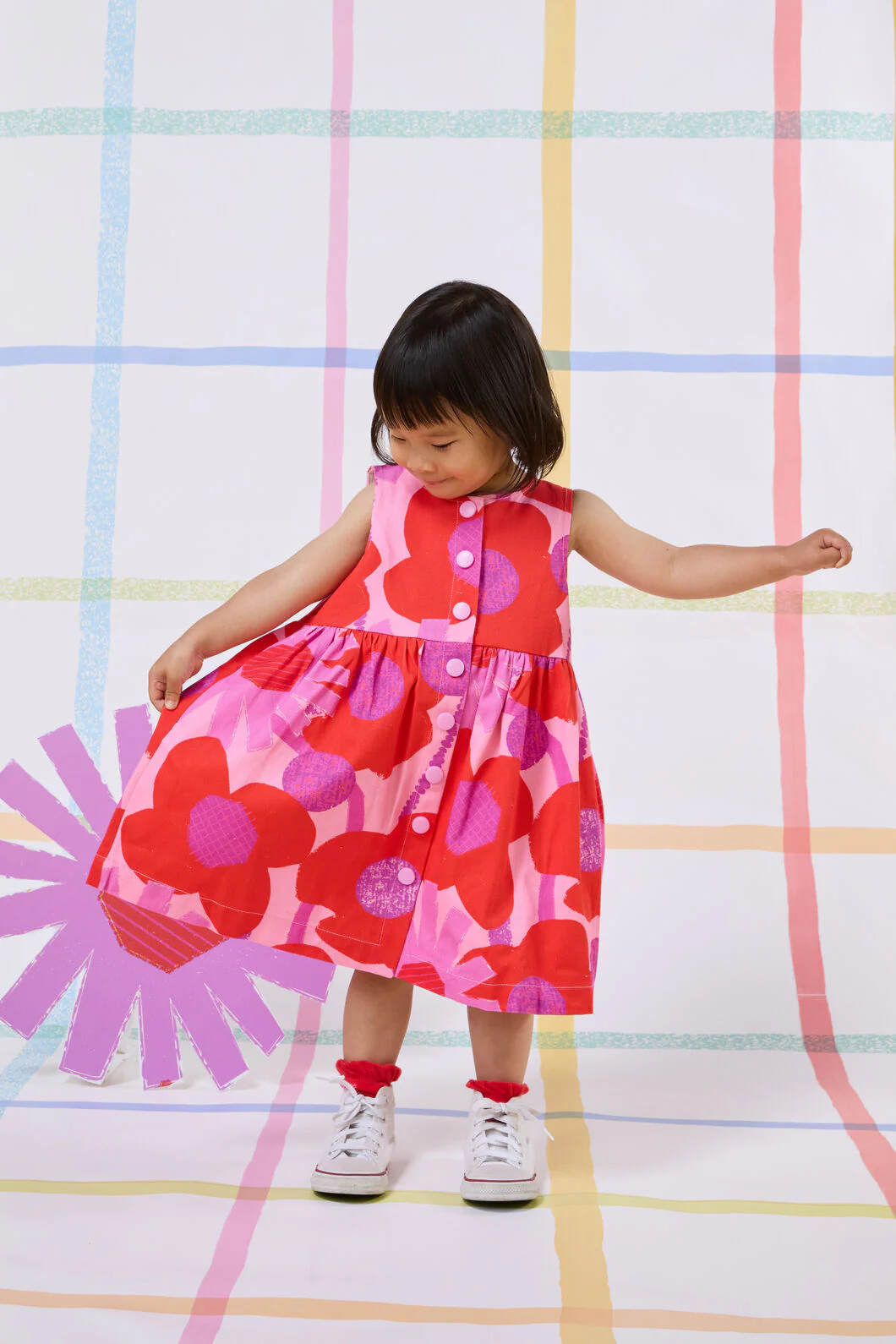 Riso Floral Kids Dress - Image 2