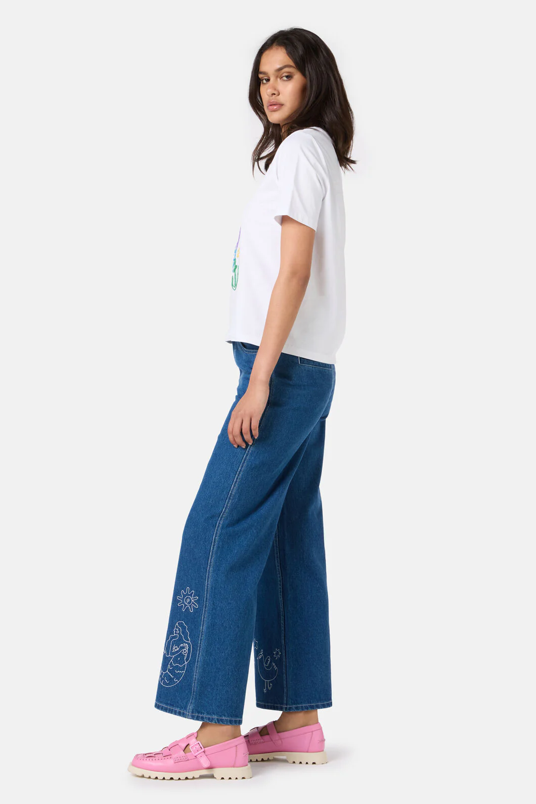 Sirena Embroidered Classic Tee - Image 3