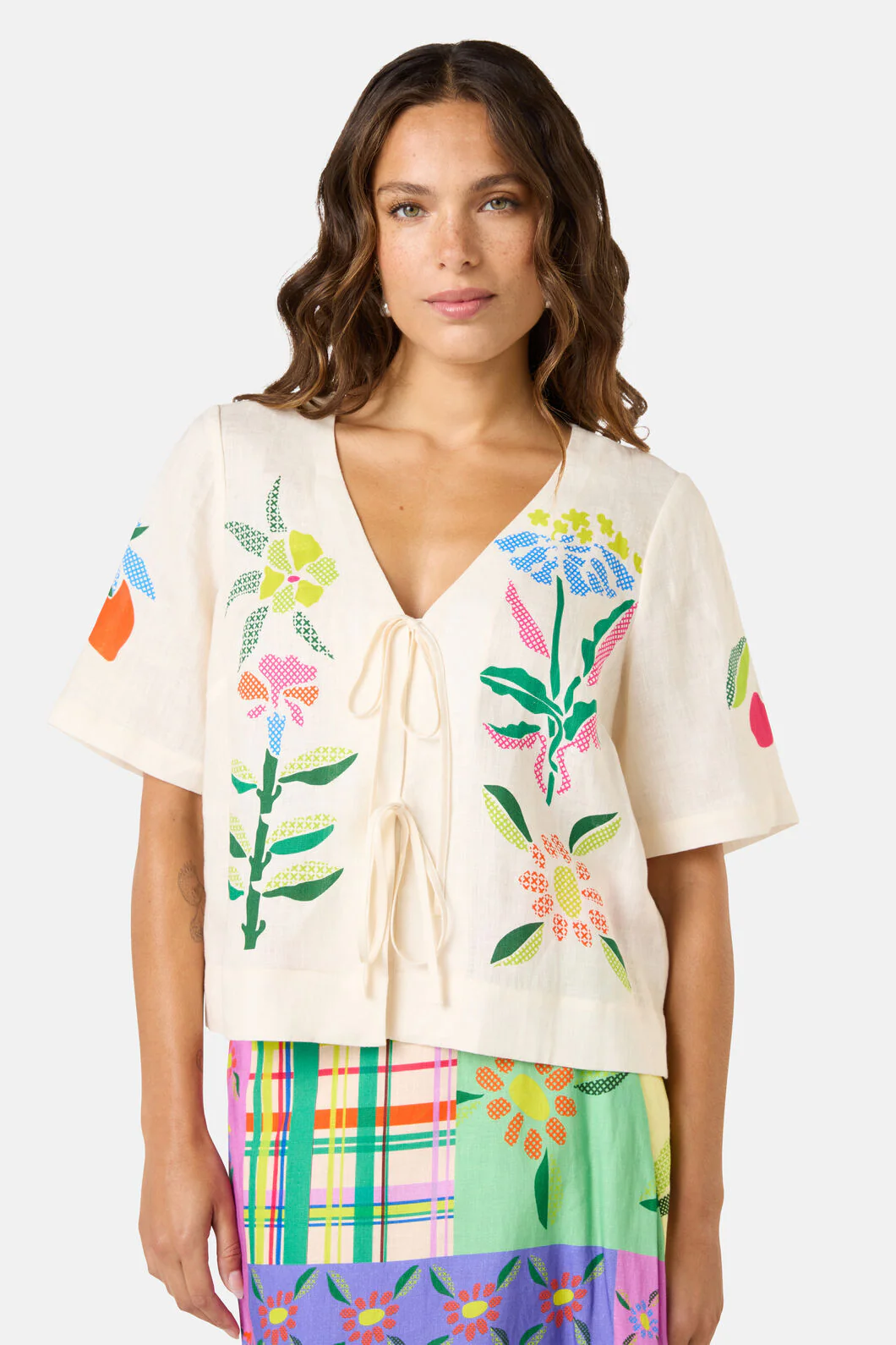 Stencil Garden Print Shirt