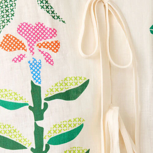 Stencil Garden Print Shirt - Image 7