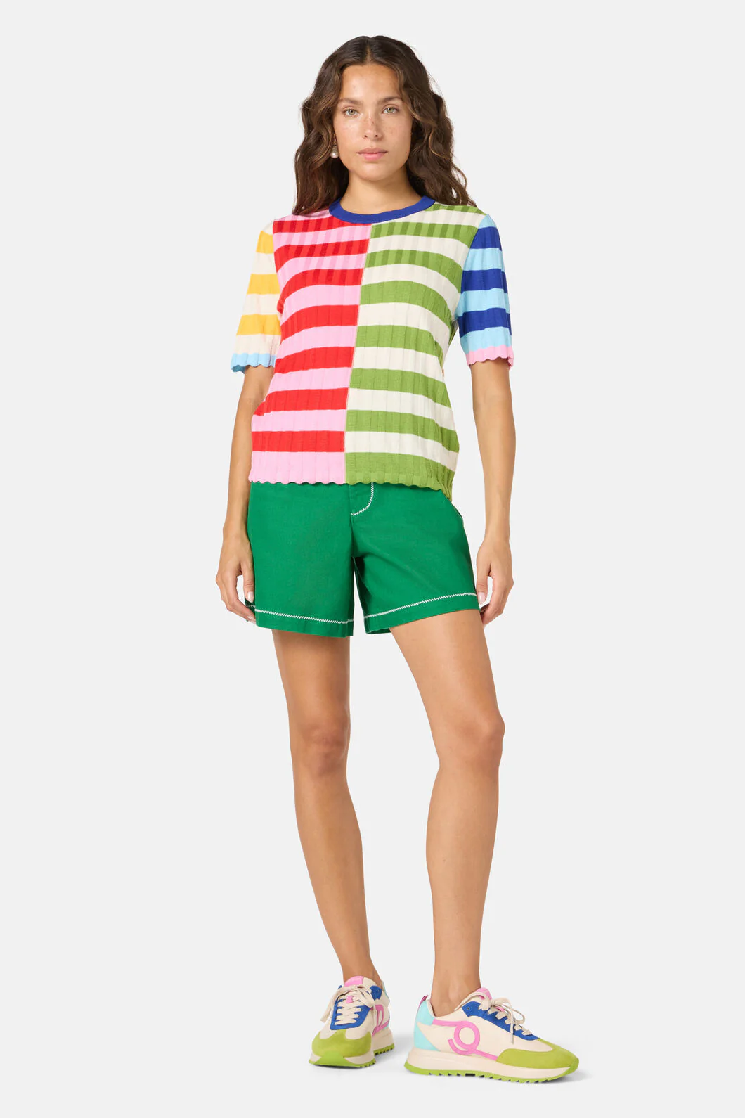 Stripe Pop Knit Top - Image 2