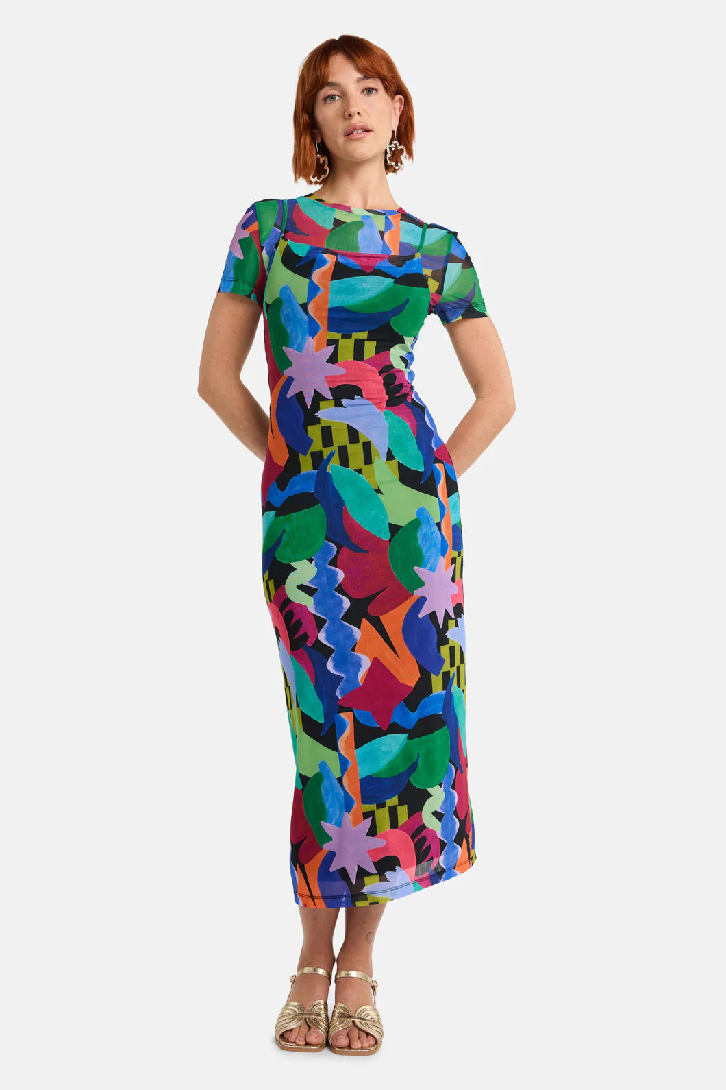 Tangled Tropic Mesh Dress