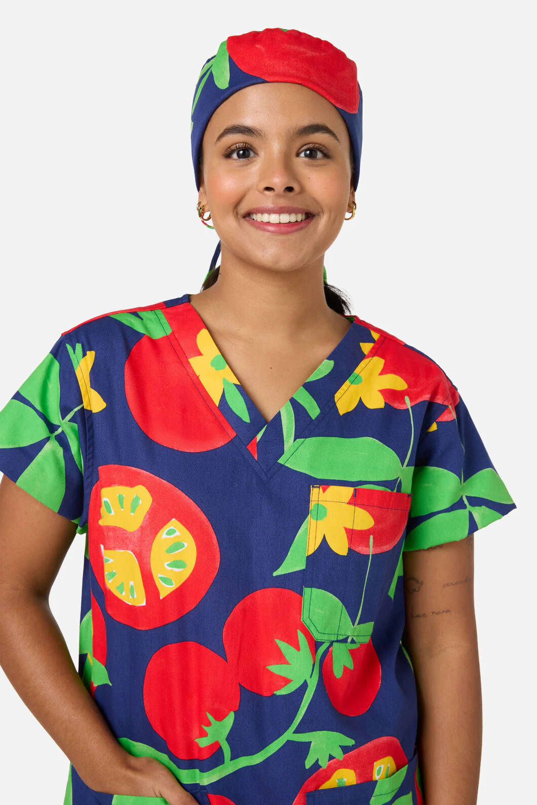 Tomato Salad Scrub Hat
