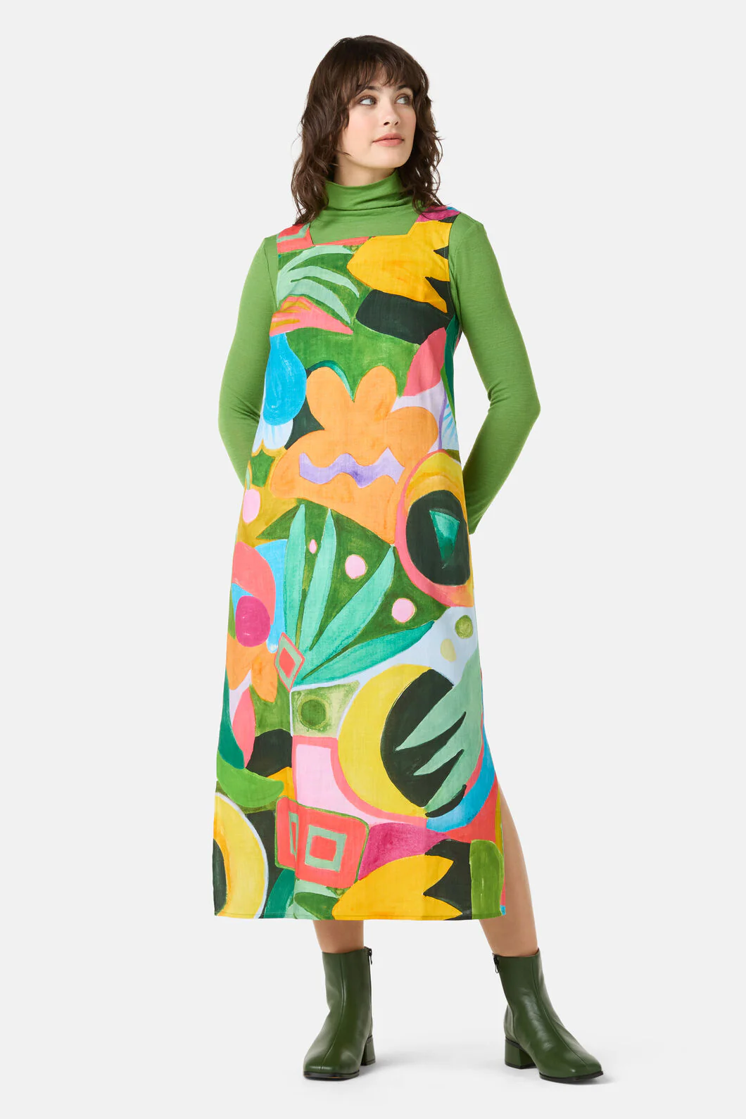 Warm Winter Printed Midi Dress - Image 3