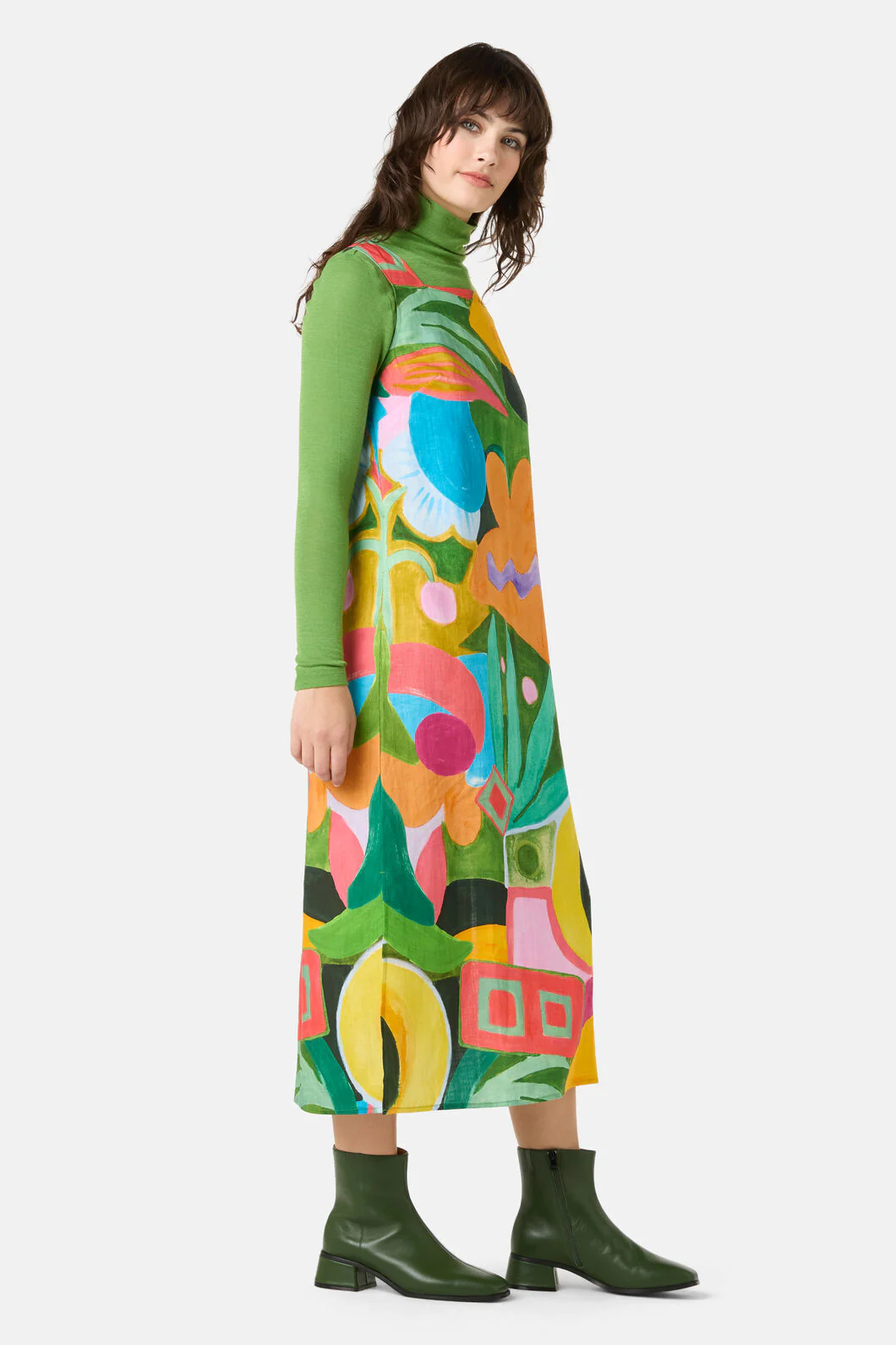 Warm Winter Printed Midi Dress - Image 4