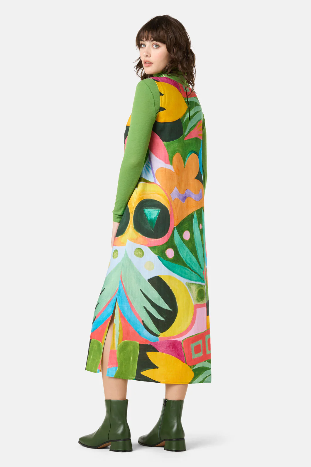 Warm Winter Printed Midi Dress - Image 5