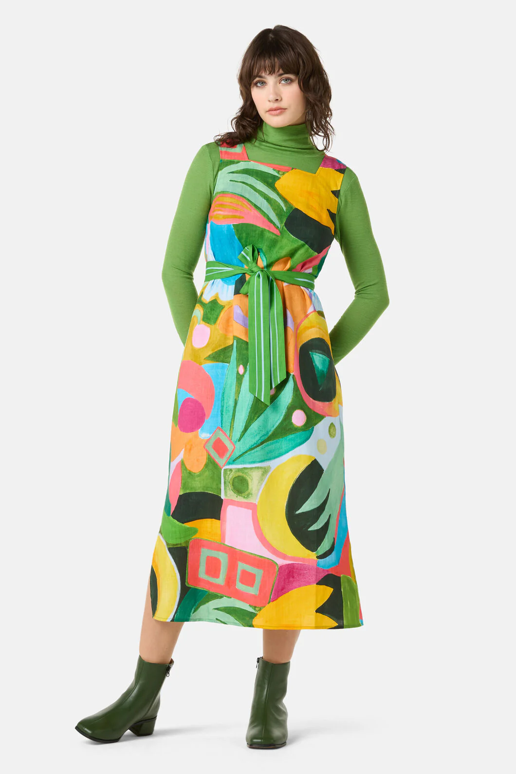 Warm Winter Printed Midi Dress - Image 6